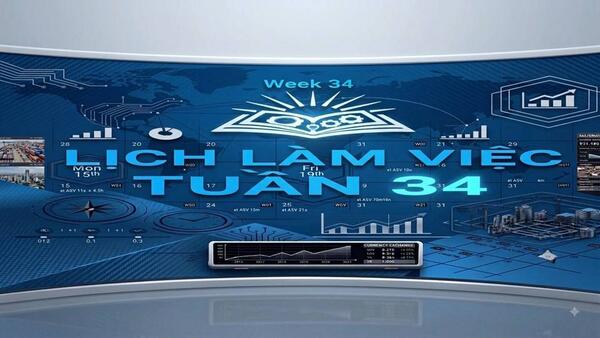 LỊCH LÀM VIỆC TUẦN THỨ 34 NĂM 2026
